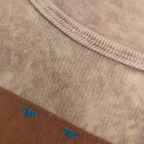 Vintage Elisa boho Western hand painted Long Cotton dress Natural - Picture 15 of 15